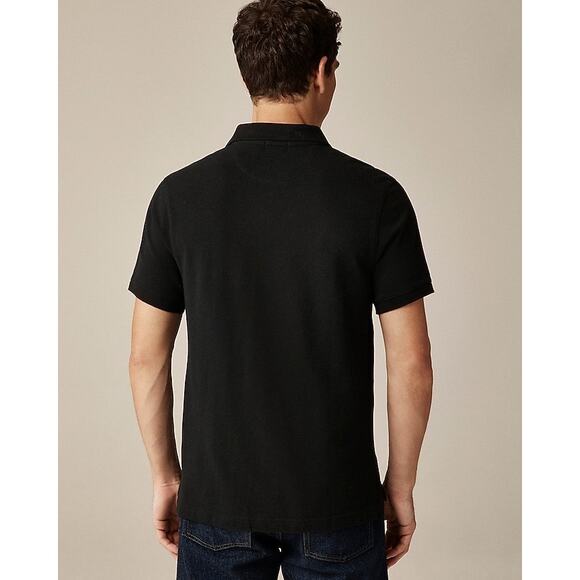 J.Crew Classic Piqué Polo Shirt Black Medium NWOT - Picture 2 of 8
